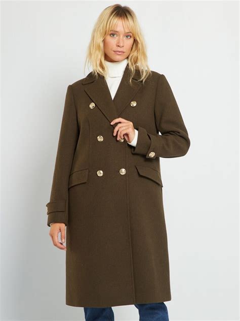 Manteau long en laine .